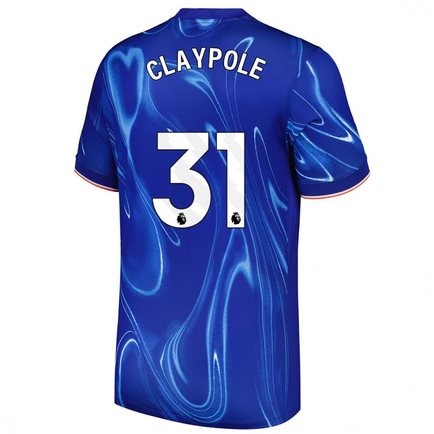 Niño Fútbol Camiseta Aimee Claypole #31 Azul Blanco 1ª Equipación 2024/25