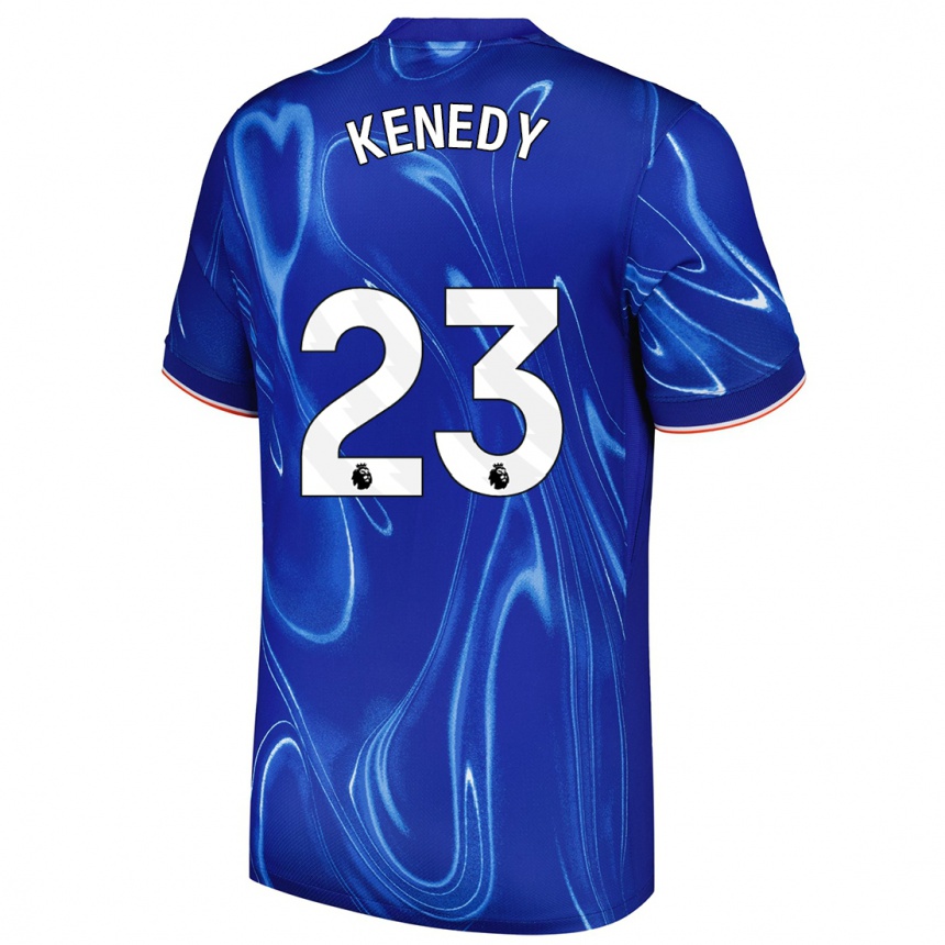 Niño Fútbol Camiseta Robert Kenedy #23 Azul Blanco 1ª Equipación 2024/25