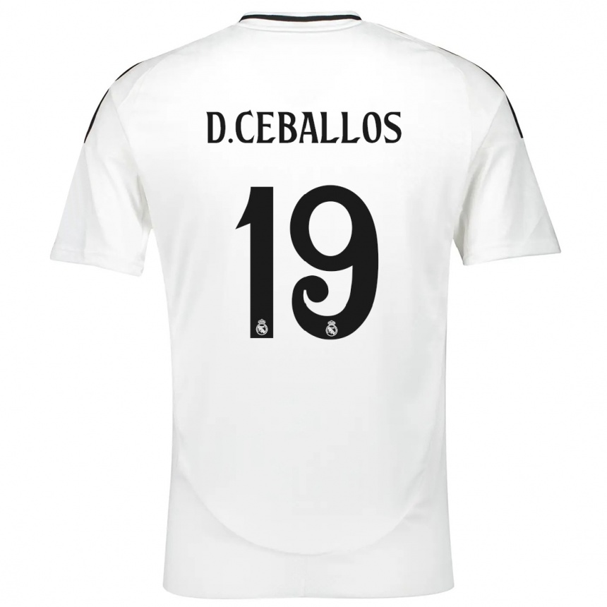 Niño Fútbol Camiseta Dani Ceballos #19 Blanco 1ª Equipación 2024/25