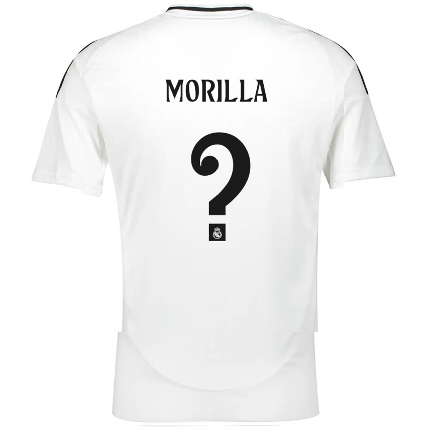 Niño Fútbol Camiseta Jairo Morilla #0 Blanco 1ª Equipación 2024/25