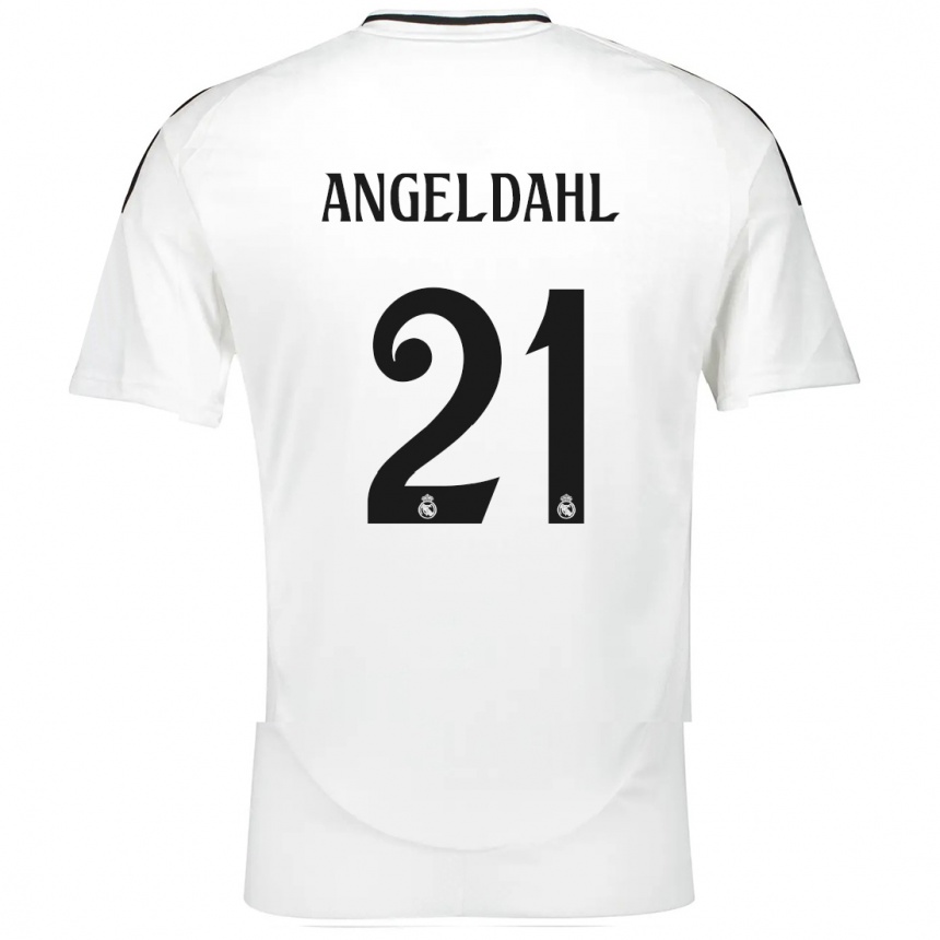 Niño Fútbol Camiseta Filippa Angeldahl #21 Blanco 1ª Equipación 2024/25