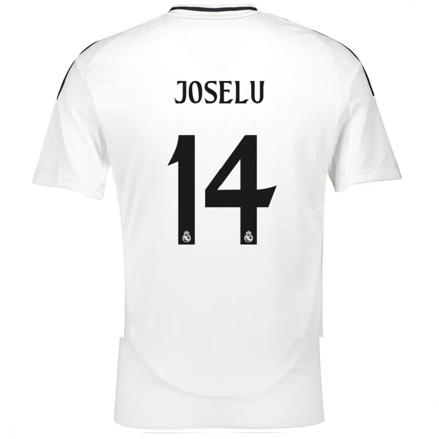 Niño Fútbol Camiseta Joselu #14 Blanco 1ª Equipación 2024/25