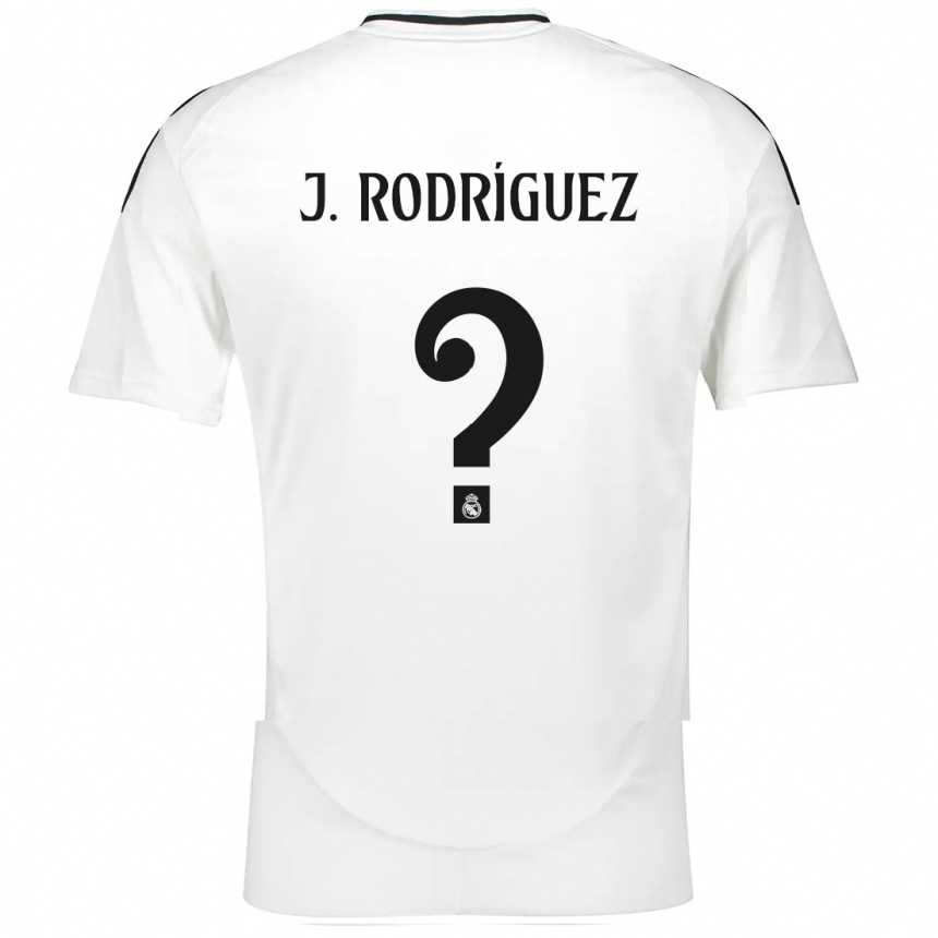 Niño Fútbol Camiseta Juan Rodríguez #0 Blanco 1ª Equipación 2024/25