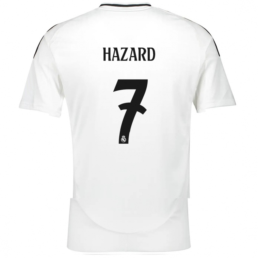 Niño Fútbol Camiseta Eden Hazard #7 Blanco 1ª Equipación 2024/25