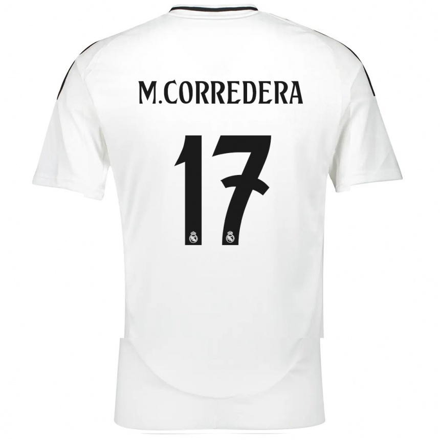 Niño Fútbol Camiseta Marta Corredera #17 Blanco 1ª Equipación 2024/25