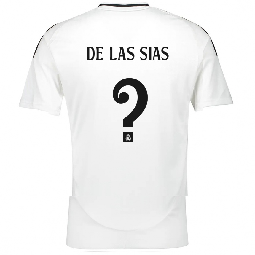 Niño Fútbol Camiseta Marcos De Las Sias #0 Blanco 1ª Equipación 2024/25