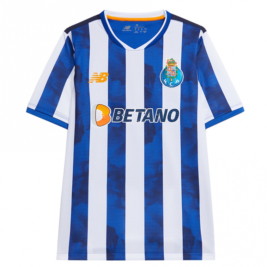 Niño Fútbol Camiseta Mateus Uribe #8 Azul Blanco 1ª Equipación 2024/25