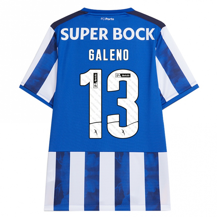 Niño Fútbol Camiseta Galeno #13 Azul Blanco 1ª Equipación 2024/25