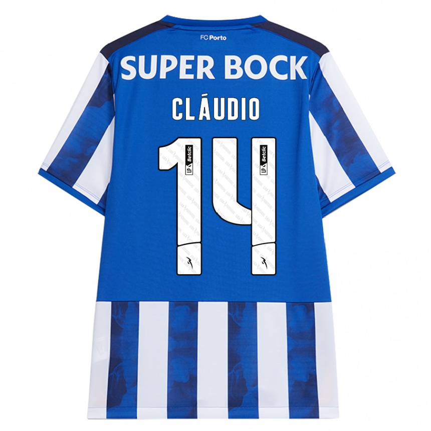 Niño Fútbol Camiseta Claudio Ramos #14 Azul Blanco 1ª Equipación 2024/25