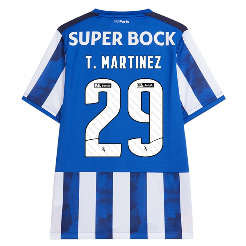 Niño Fútbol Camiseta Toni Martinez #29 Azul Blanco 1ª Equipación 2024/25