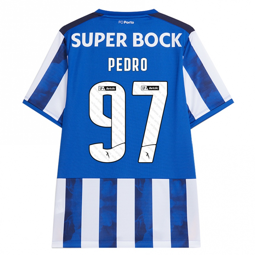 Niño Fútbol Camiseta Zé Pedro #97 Azul Blanco 1ª Equipación 2024/25