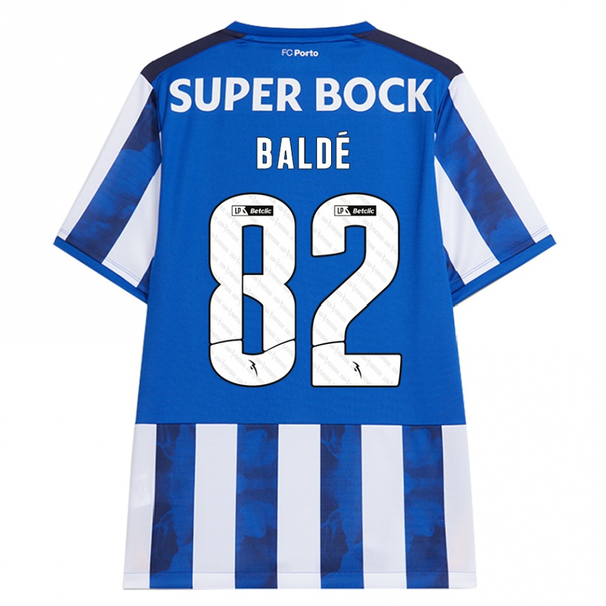 Niño Fútbol Camiseta Alfa Baldé #82 Azul Blanco 1ª Equipación 2024/25