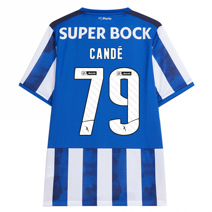 Niño Fútbol Camiseta Umaro Candé #79 Azul Blanco 1ª Equipación 2024/25