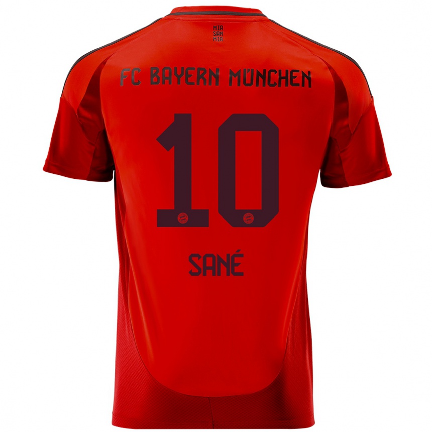 Niño Fútbol Camiseta Leroy Sane #10 Rojo 1ª Equipación 2024/25