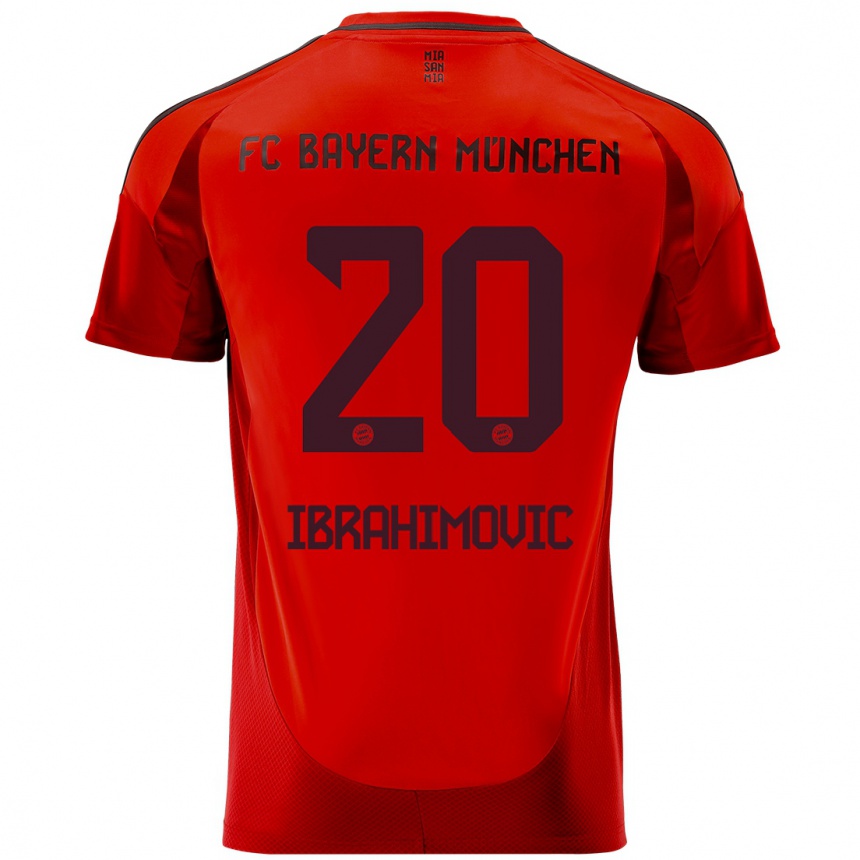 Niño Fútbol Camiseta Arijon Ibrahimovic #20 Rojo 1ª Equipación 2024/25