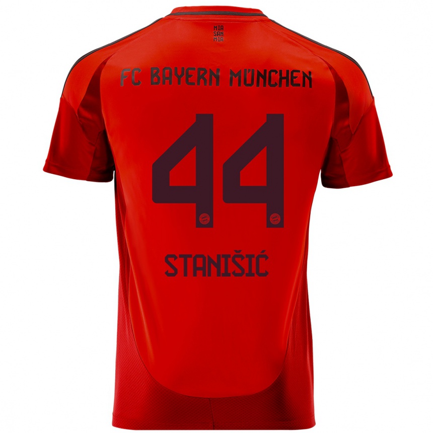 Niño Fútbol Camiseta Josip Stanisic #44 Rojo 1ª Equipación 2024/25