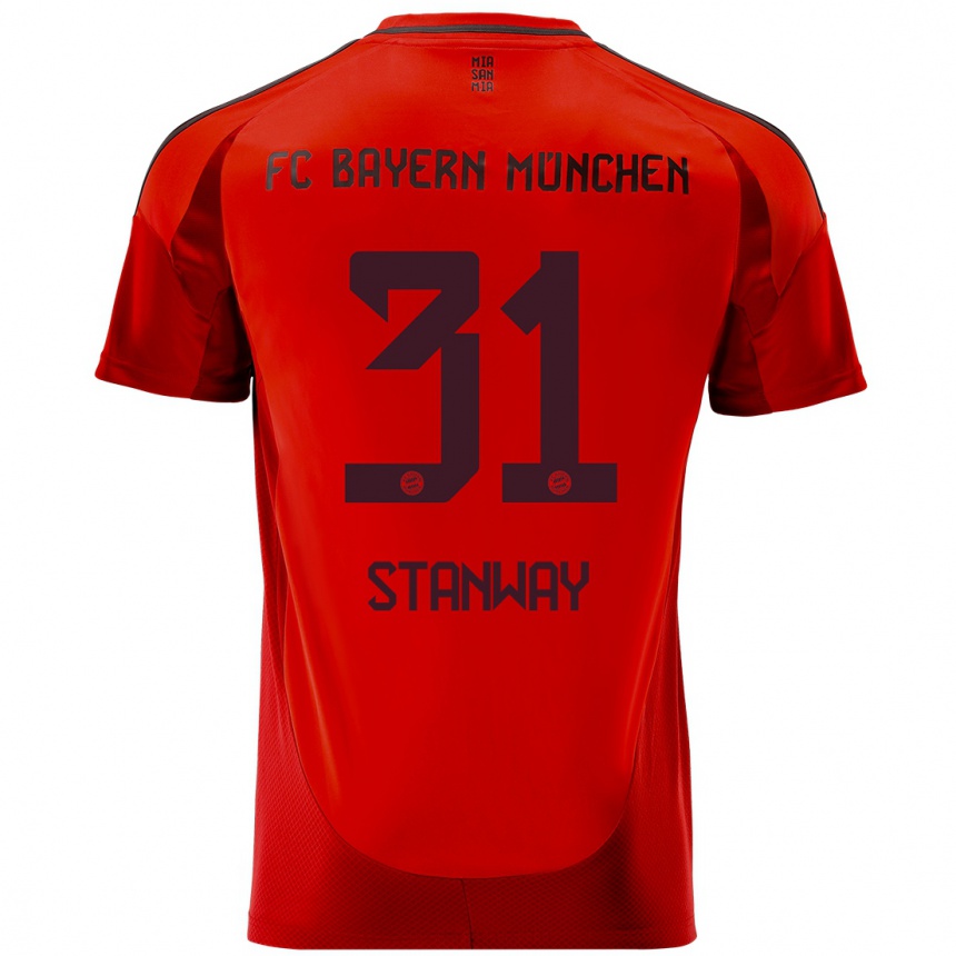 Niño Fútbol Camiseta Georgia Stanway #31 Rojo 1ª Equipación 2024/25