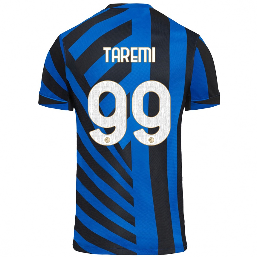 Niño Fútbol Camiseta Mehdi Taremi #99 Azul Negro 1ª Equipación 2024/25