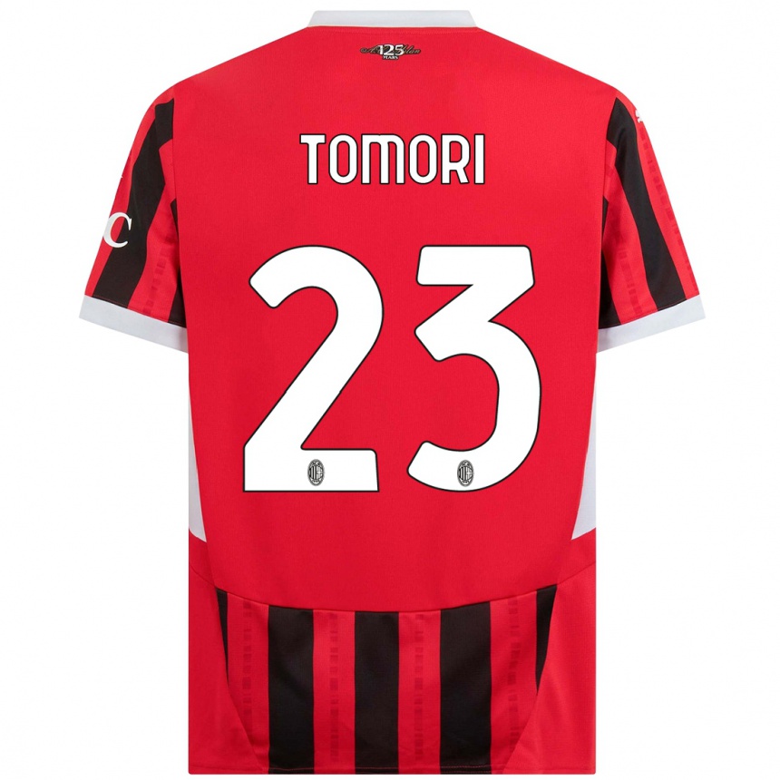 Niño Fútbol Camiseta Fikayo Tomori #23 Rojo Negro 1ª Equipación 2024/25