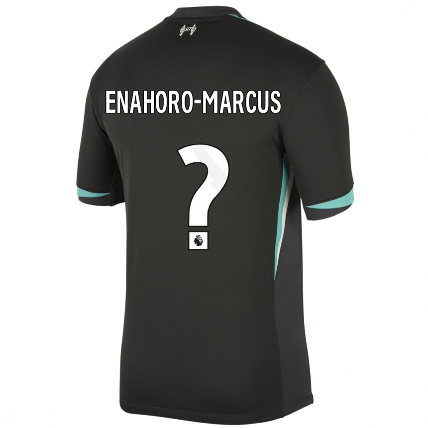 Niño Fútbol Camiseta Louis Enahoro-Marcus #0 Negro Antracita Blanco 2ª Equipación 2024/25