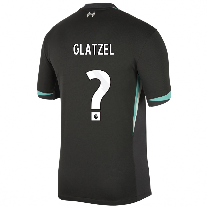 Niño Fútbol Camiseta Paul Glatzel #0 Negro Antracita Blanco 2ª Equipación 2024/25