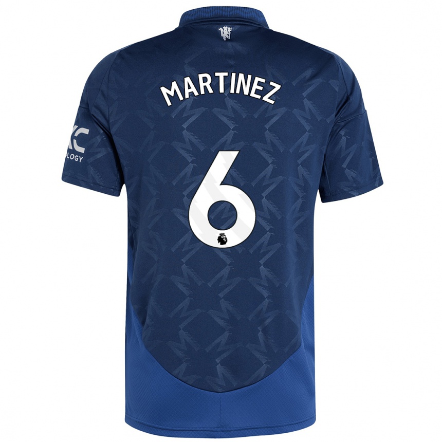 Niño Fútbol Camiseta Lisandro Martínez #6 Índigo 2ª Equipación 2024/25