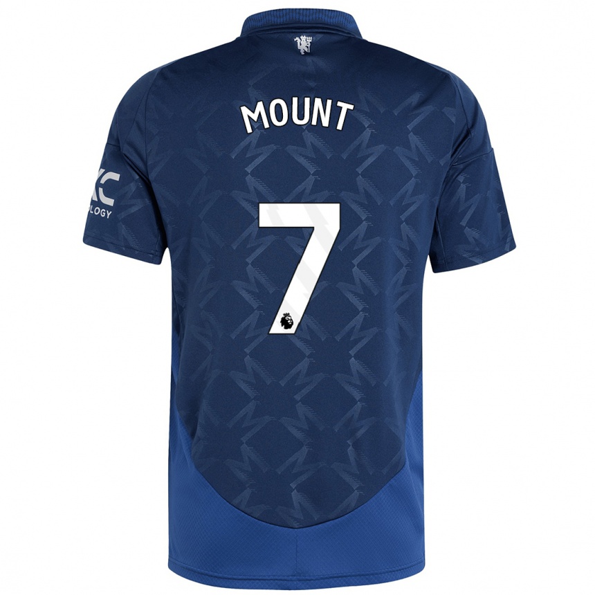 Niño Fútbol Camiseta Mason Mount #7 Índigo 2ª Equipación 2024/25