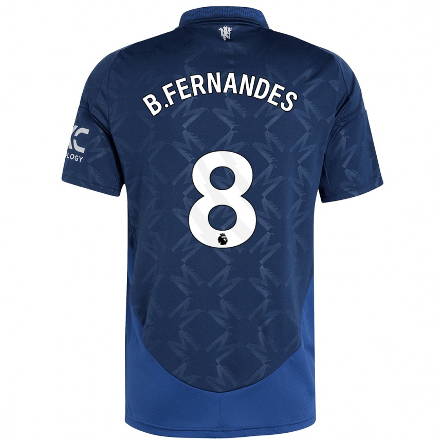 Niño Fútbol Camiseta Bruno Fernandes #8 Índigo 2ª Equipación 2024/25