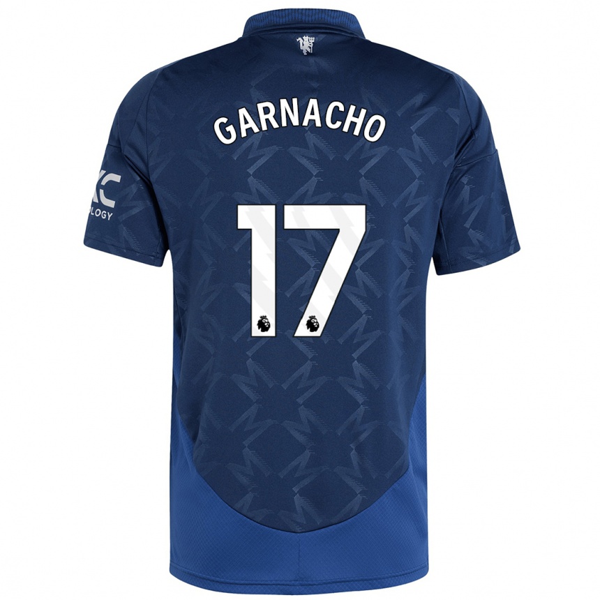 Niño Fútbol Camiseta Alejandro Garnacho #17 Índigo 2ª Equipación 2024/25