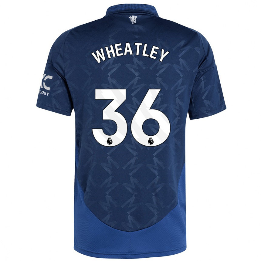 Niño Fútbol Camiseta Ethan Wheatley #36 Índigo 2ª Equipación 2024/25