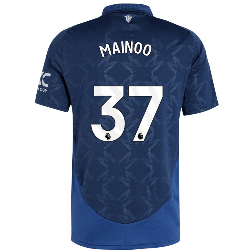 Niño Fútbol Camiseta Kobbie Mainoo #37 Índigo 2ª Equipación 2024/25