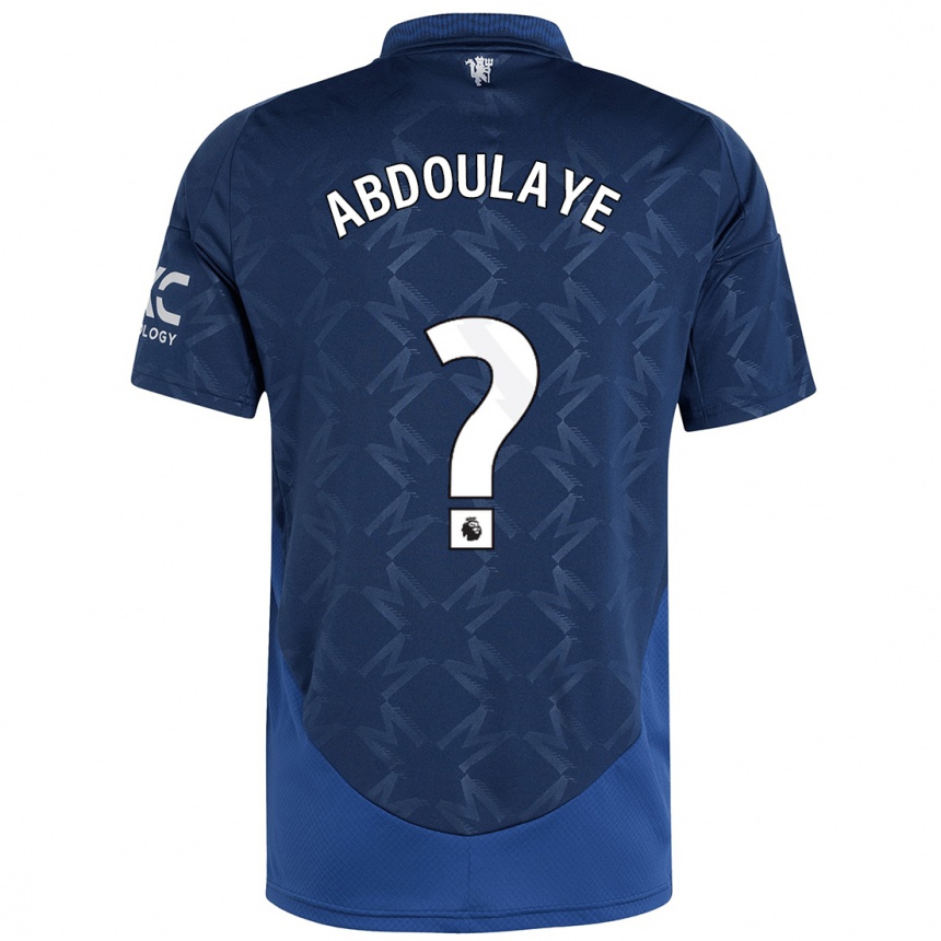 Niño Fútbol Camiseta Douka Abdoulaye #0 Índigo 2ª Equipación 2024/25