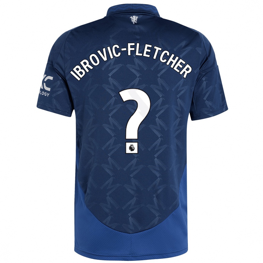 Niño Fútbol Camiseta Edward Ibrovic-Fletcher #0 Índigo 2ª Equipación 2024/25