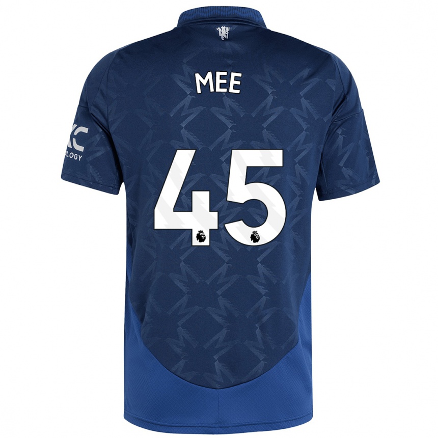 Niño Fútbol Camiseta Dermot Mee #45 Índigo 2ª Equipación 2024/25