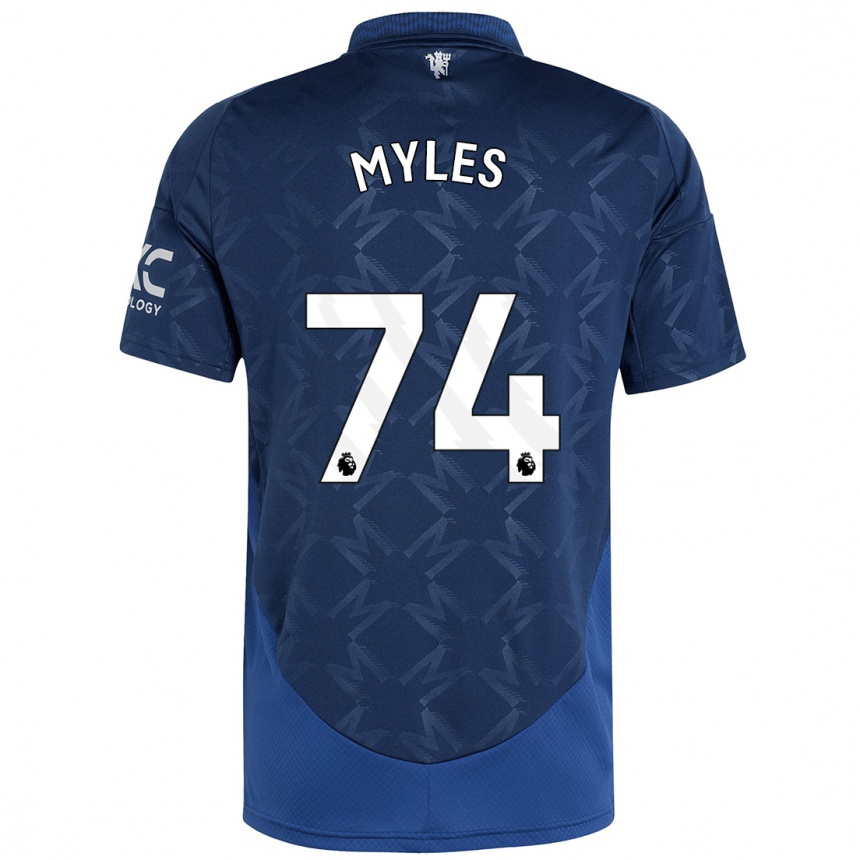 Niño Fútbol Camiseta Tom Myles #74 Índigo 2ª Equipación 2024/25