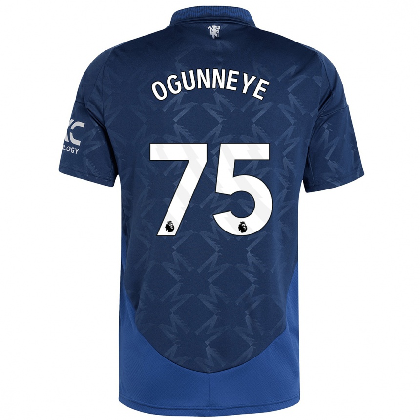 Niño Fútbol Camiseta Habeeb Ogunneye #75 Índigo 2ª Equipación 2024/25