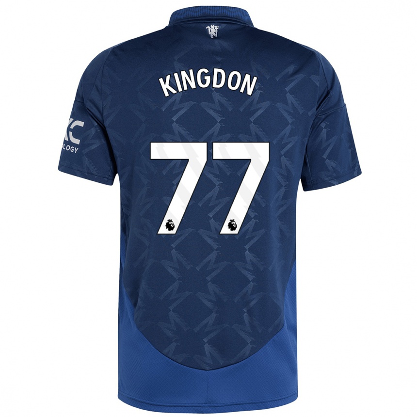 Niño Fútbol Camiseta Jack Kingdon #77 Índigo 2ª Equipación 2024/25