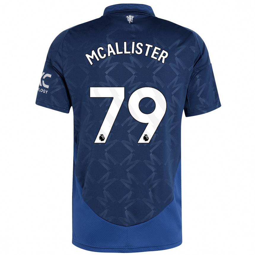 Niño Fútbol Camiseta Finley Mcallister #79 Índigo 2ª Equipación 2024/25