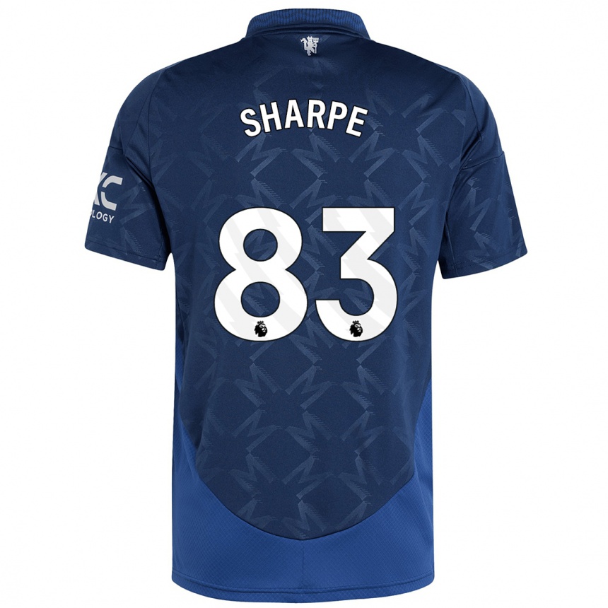 Niño Fútbol Camiseta Malachi Sharpe #83 Índigo 2ª Equipación 2024/25