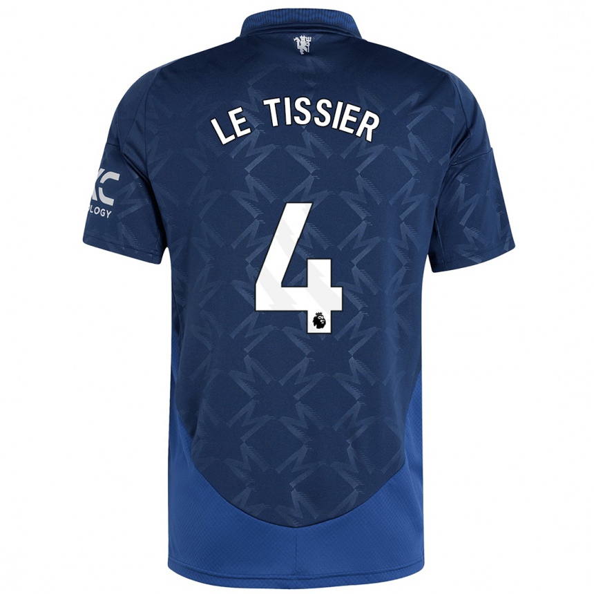 Niño Fútbol Camiseta Maya Le Tissier #4 Índigo 2ª Equipación 2024/25