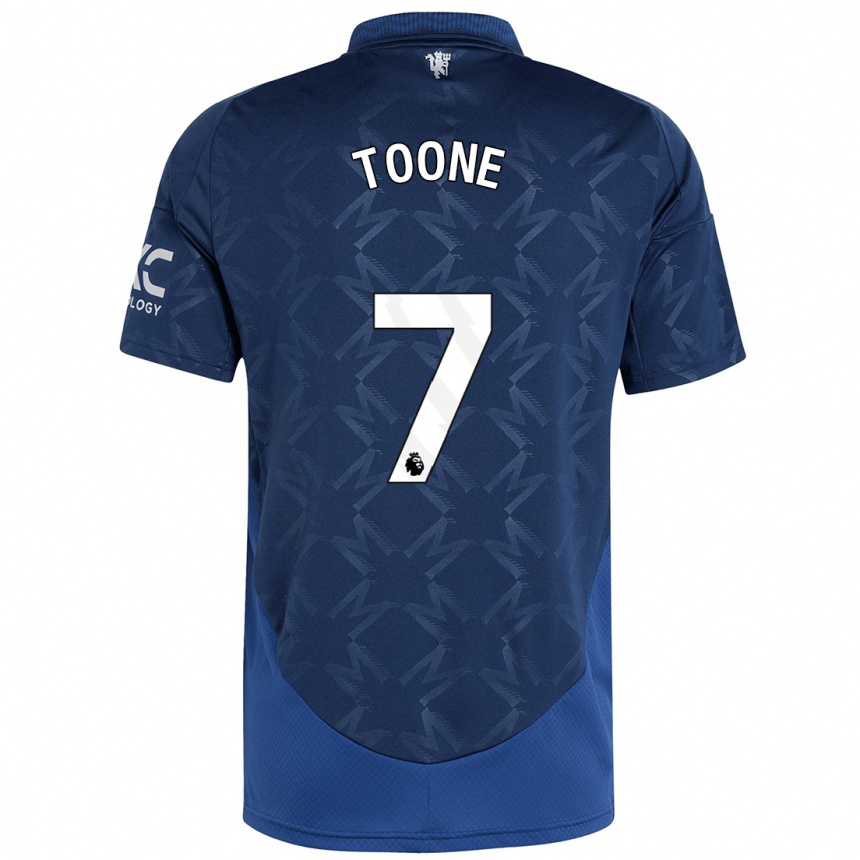 Niño Fútbol Camiseta Ella Toone #7 Índigo 2ª Equipación 2024/25