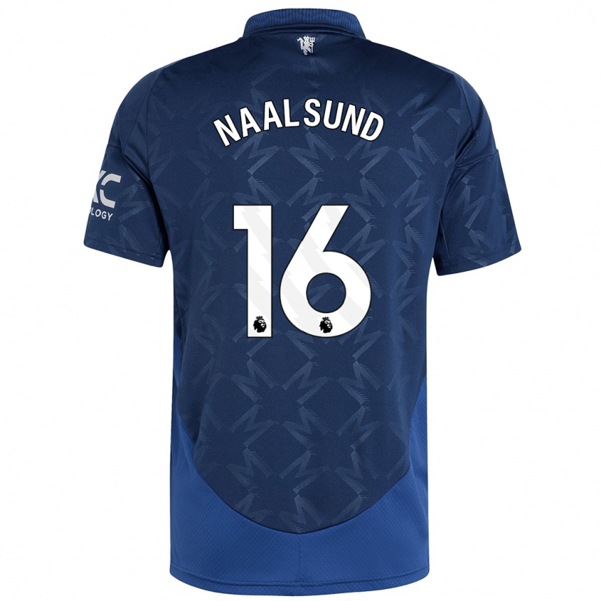 Niño Fútbol Camiseta Lisa Naalsund #16 Índigo 2ª Equipación 2024/25