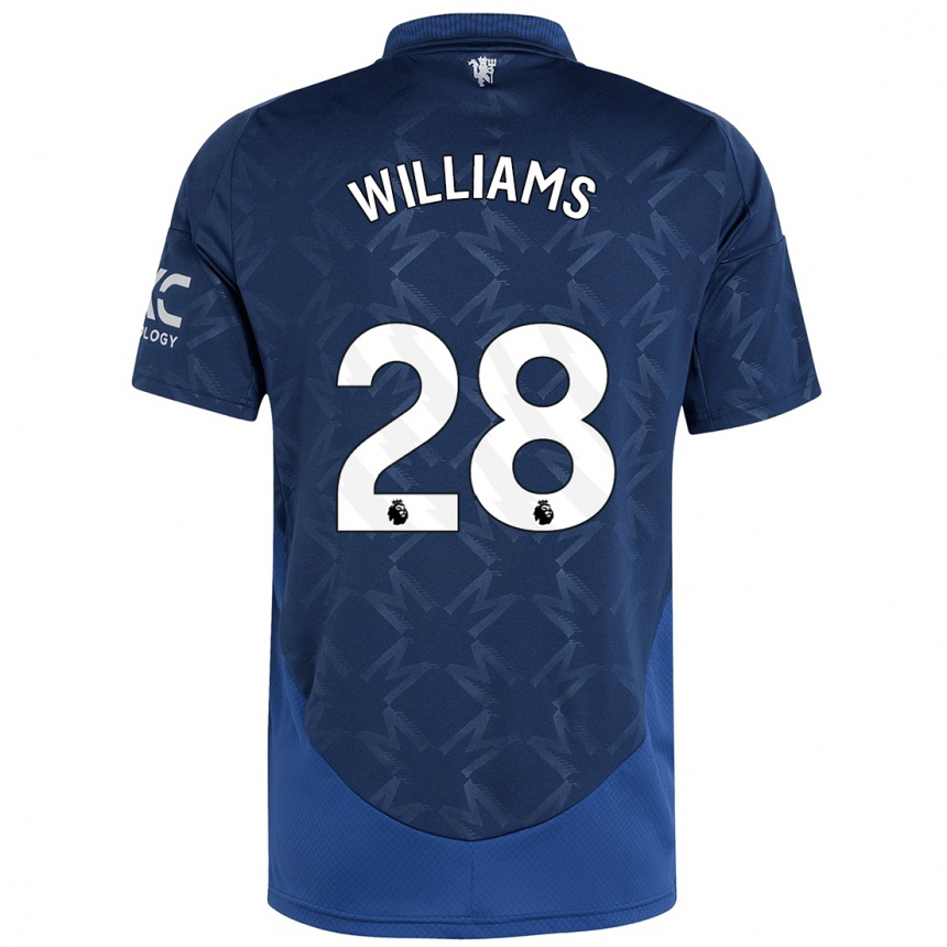 Niño Fútbol Camiseta Rachel Williams #28 Índigo 2ª Equipación 2024/25