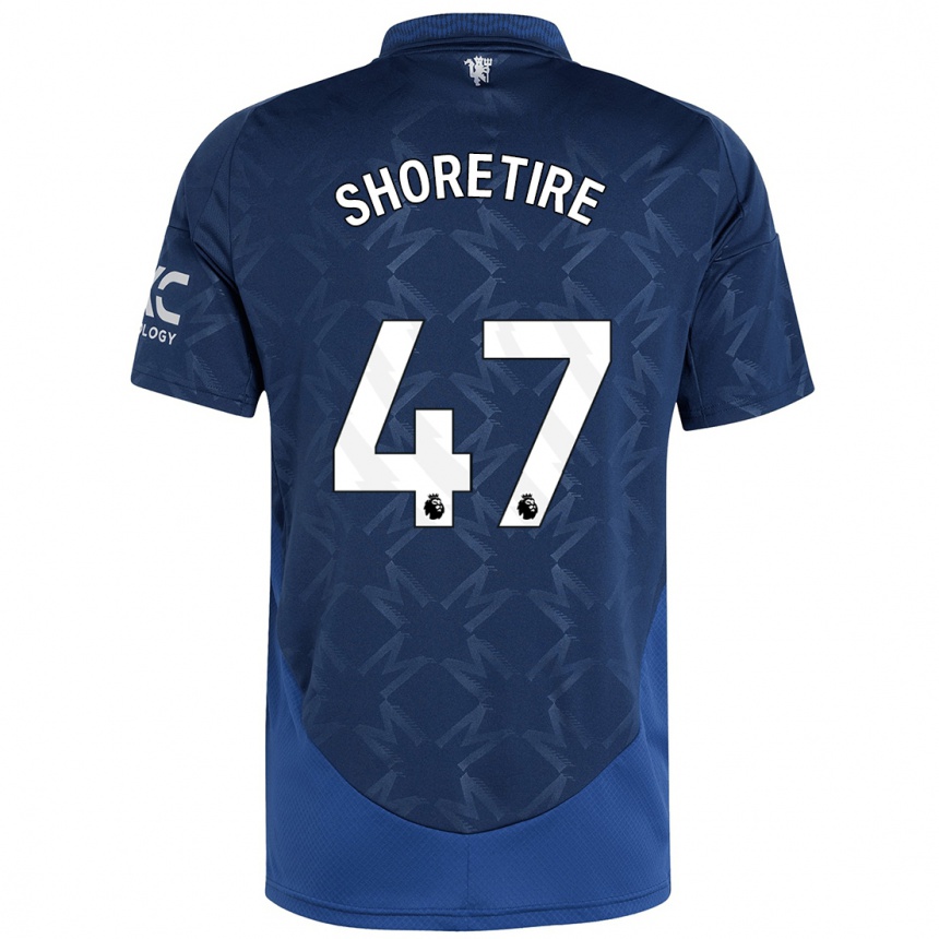 Niño Fútbol Camiseta Shola Shoretire #47 Índigo 2ª Equipación 2024/25