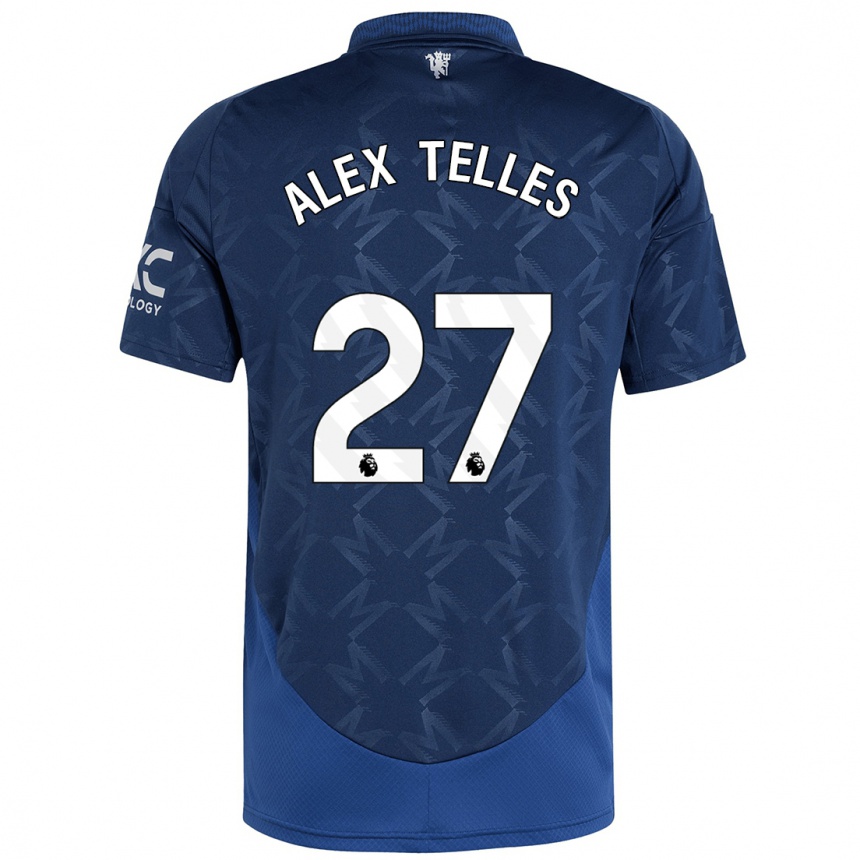 Niño Fútbol Camiseta Alex Nicolao Telles #27 Índigo 2ª Equipación 2024/25