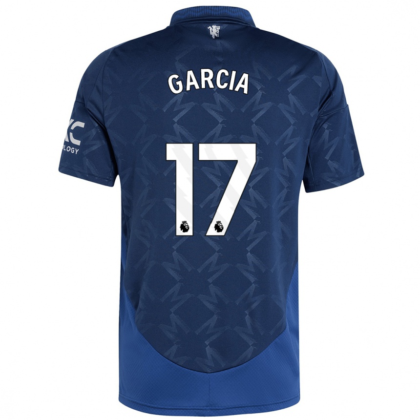 Niño Fútbol Camiseta Lucia Garcia #17 Índigo 2ª Equipación 2024/25