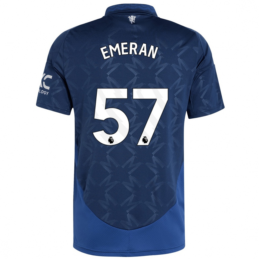 Niño Fútbol Camiseta Noam Emeran #57 Índigo 2ª Equipación 2024/25