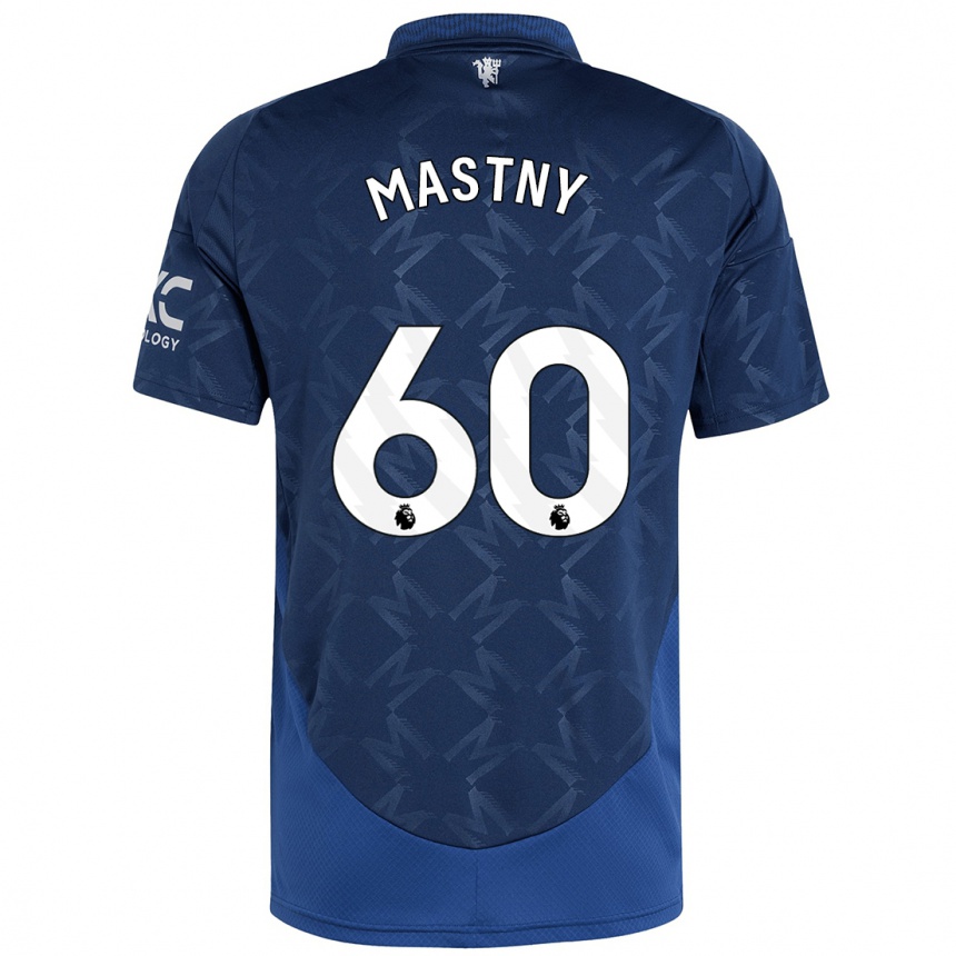 Niño Fútbol Camiseta Ondrej Mastny #60 Índigo 2ª Equipación 2024/25