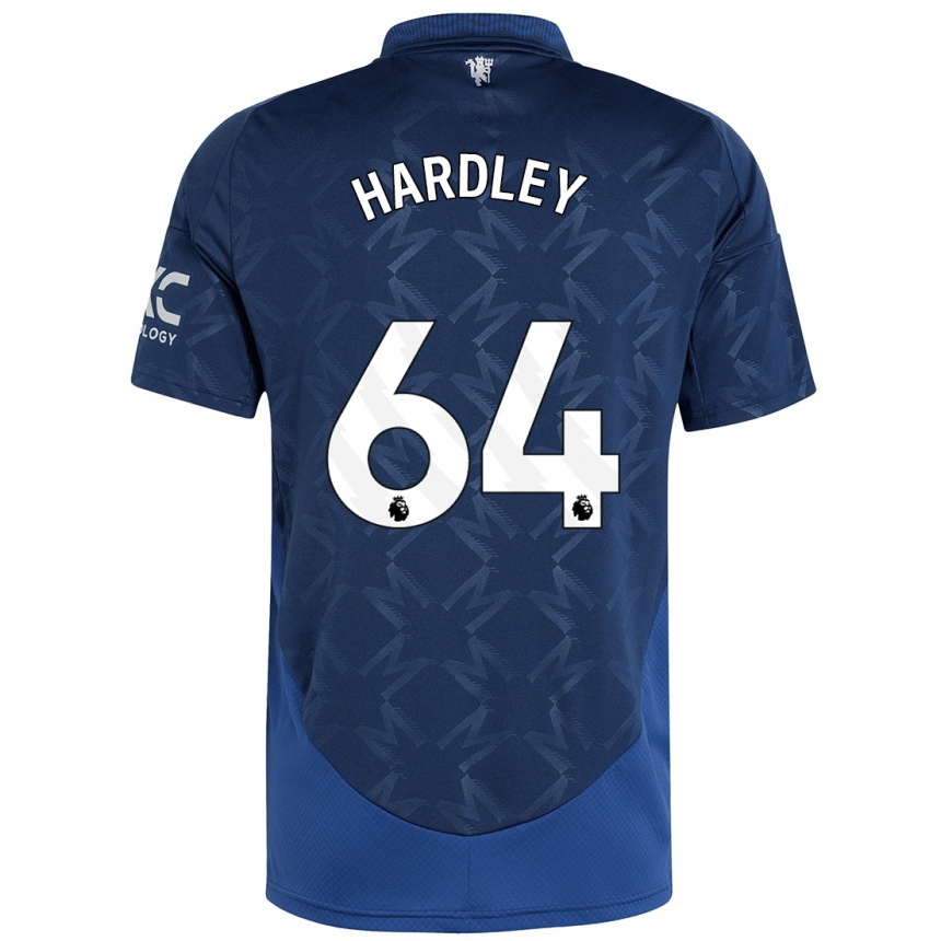 Niño Fútbol Camiseta Bjorn Hardley #64 Índigo 2ª Equipación 2024/25