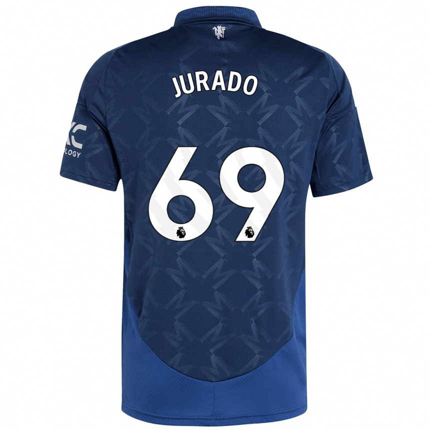 Niño Fútbol Camiseta Marc Jurado #69 Índigo 2ª Equipación 2024/25